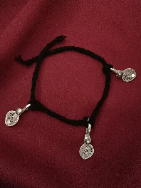 Black thread anklet baby