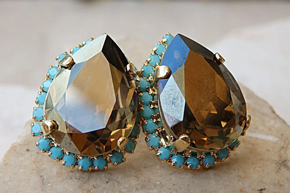 Brown Earrings