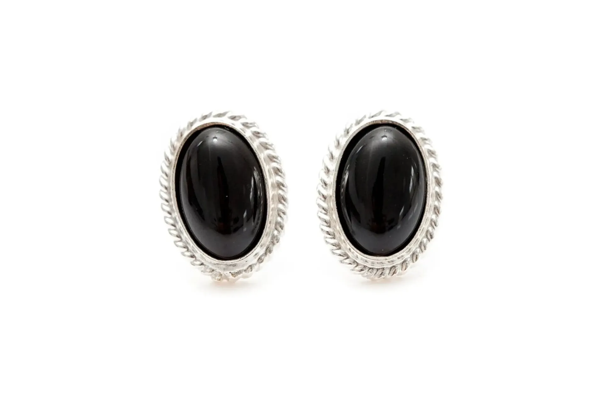 Cherry Red Amber Quintessence Stud Earrings | Sterling Silver