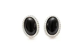 Cherry Red Amber Quintessence Stud Earrings | Sterling Silver