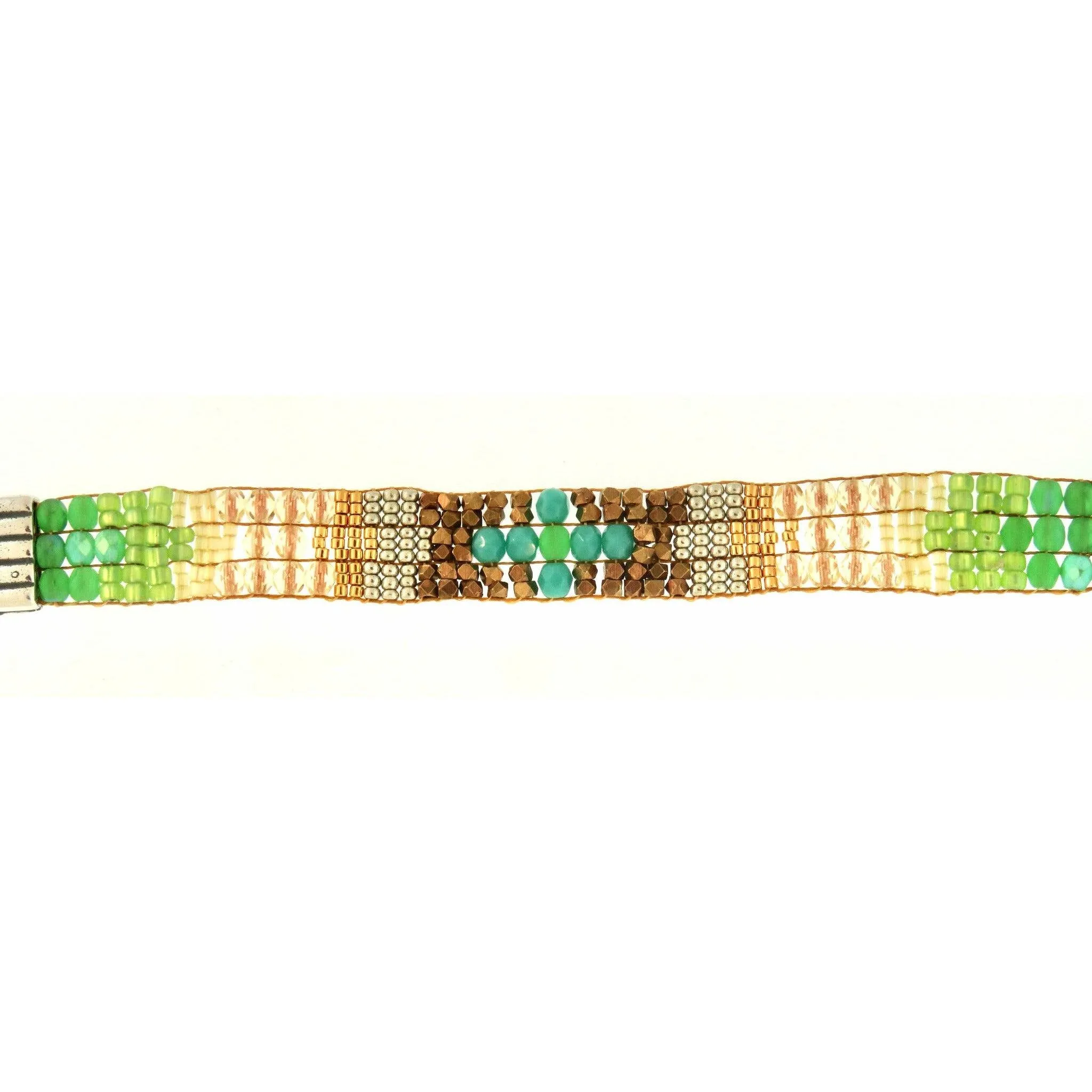 Chili Rose  "Blue Dreams " Narrow Tiffany  Bracelet by Adonnah Langer