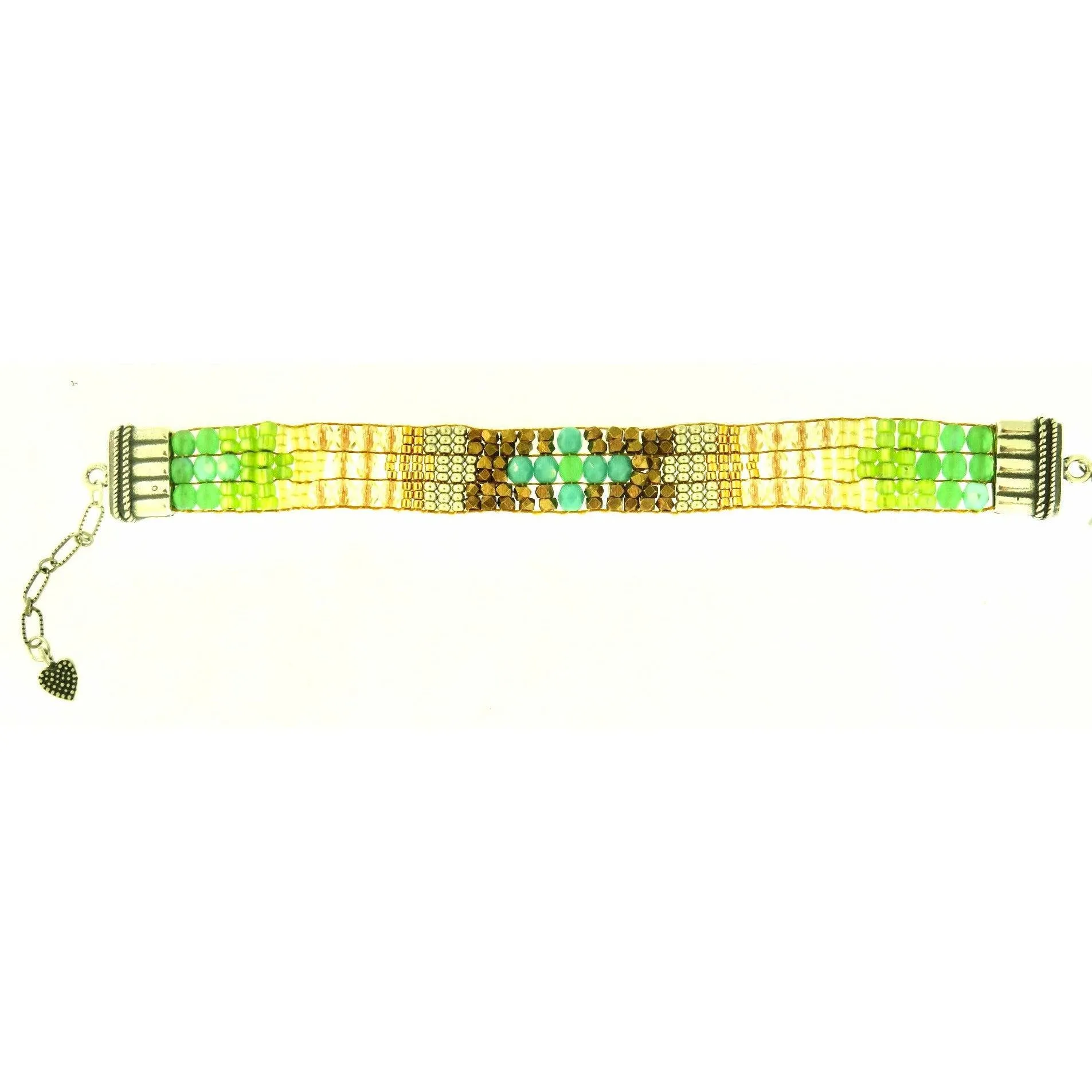 Chili Rose  "Blue Dreams " Narrow Tiffany  Bracelet by Adonnah Langer