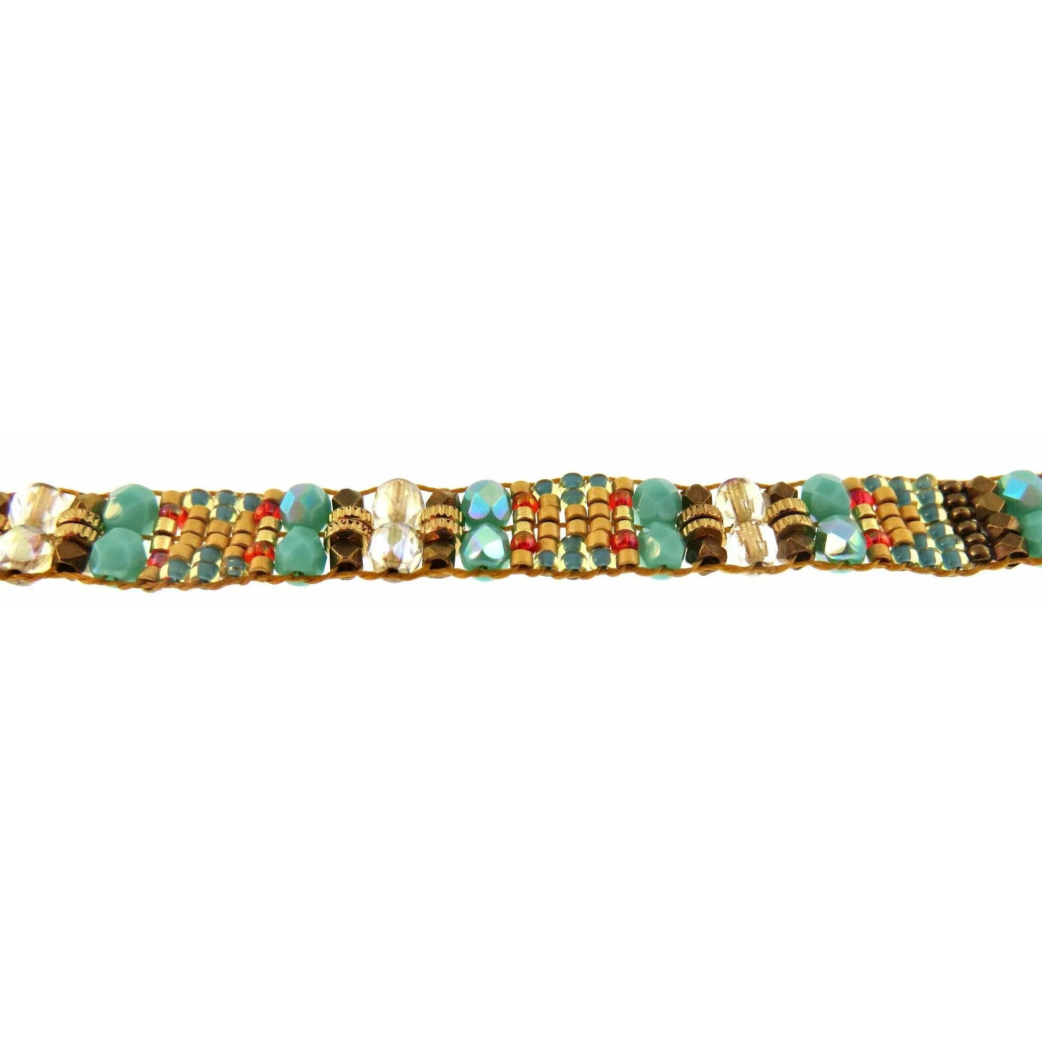 Chili Rose  "Santa Fe Dreams " Narrow Tiffany  Bracelet Flower Ends