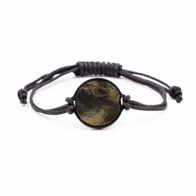 Circle Burl Wood Bracelet - Nik (Buckeye Burl, 575199)