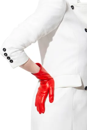 Classic cashmere lined leather gloves