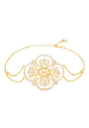 Clover Filigree Bracelet Gold