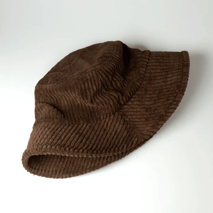 Corduroy Bucket Hat - Chestnut