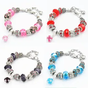 Crystal Beaded Bracelet DIY Glass Beaded Beads Bracelet