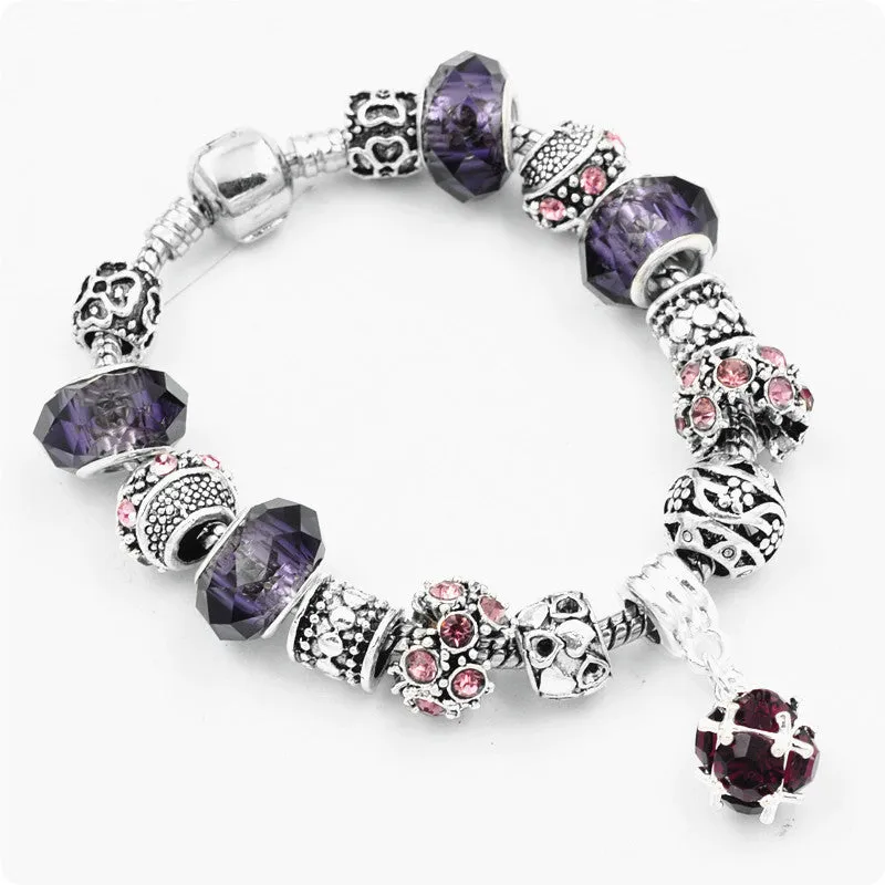 Crystal Beaded Bracelet DIY Glass Beaded Beads Bracelet