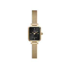 Daniel Wellington Quadro Mini Evergold Onyx Watch 15.4x18.2mm