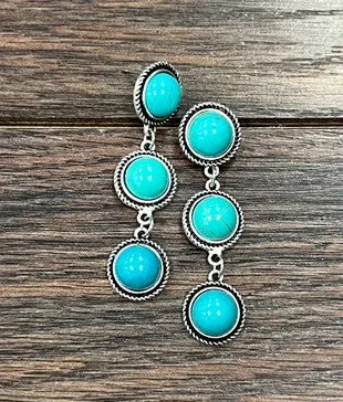 Destinee Turquoise Post Earrings