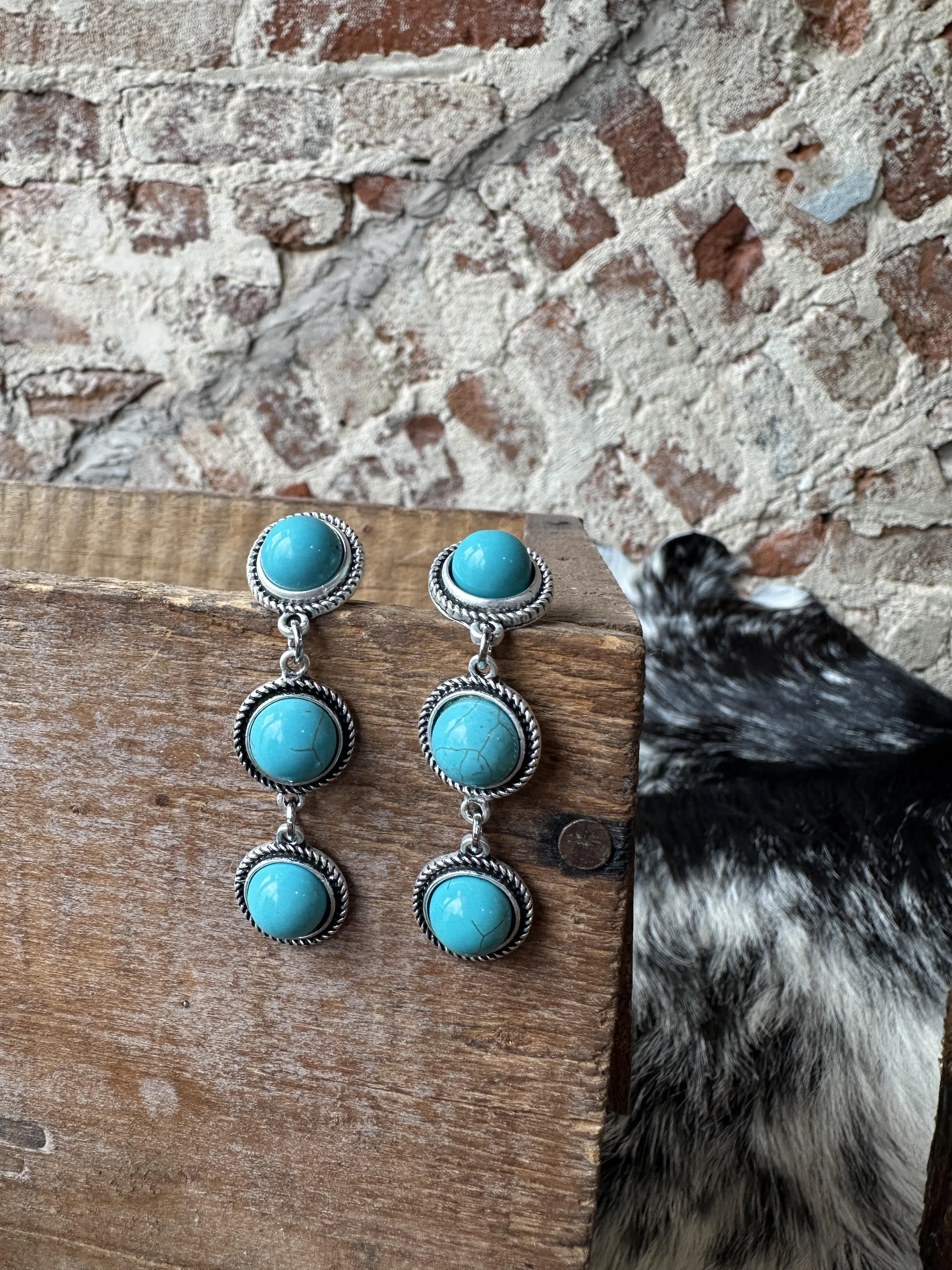 Destinee Turquoise Post Earrings