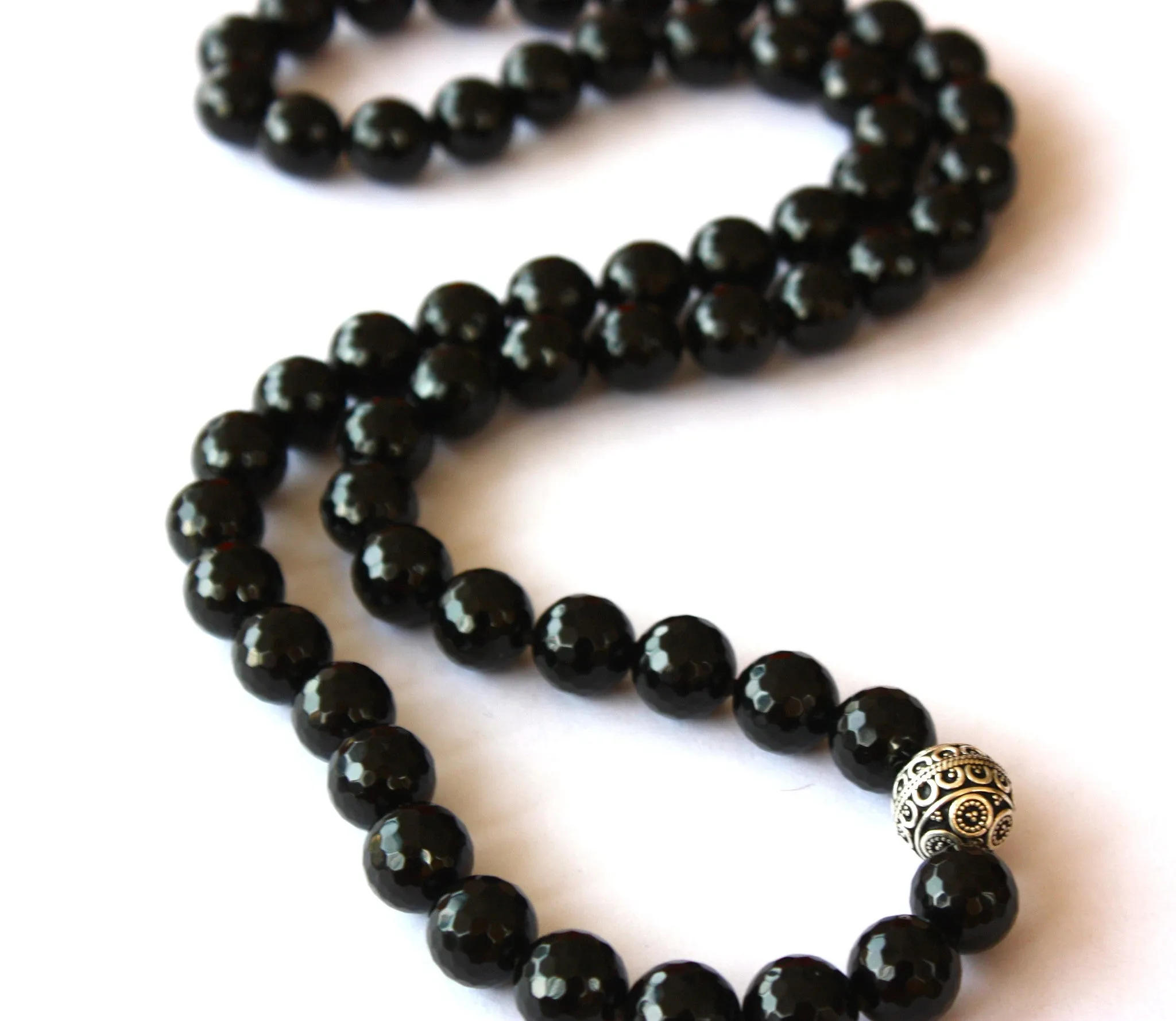 Devi Guru Bead Necklace- Black Onyx