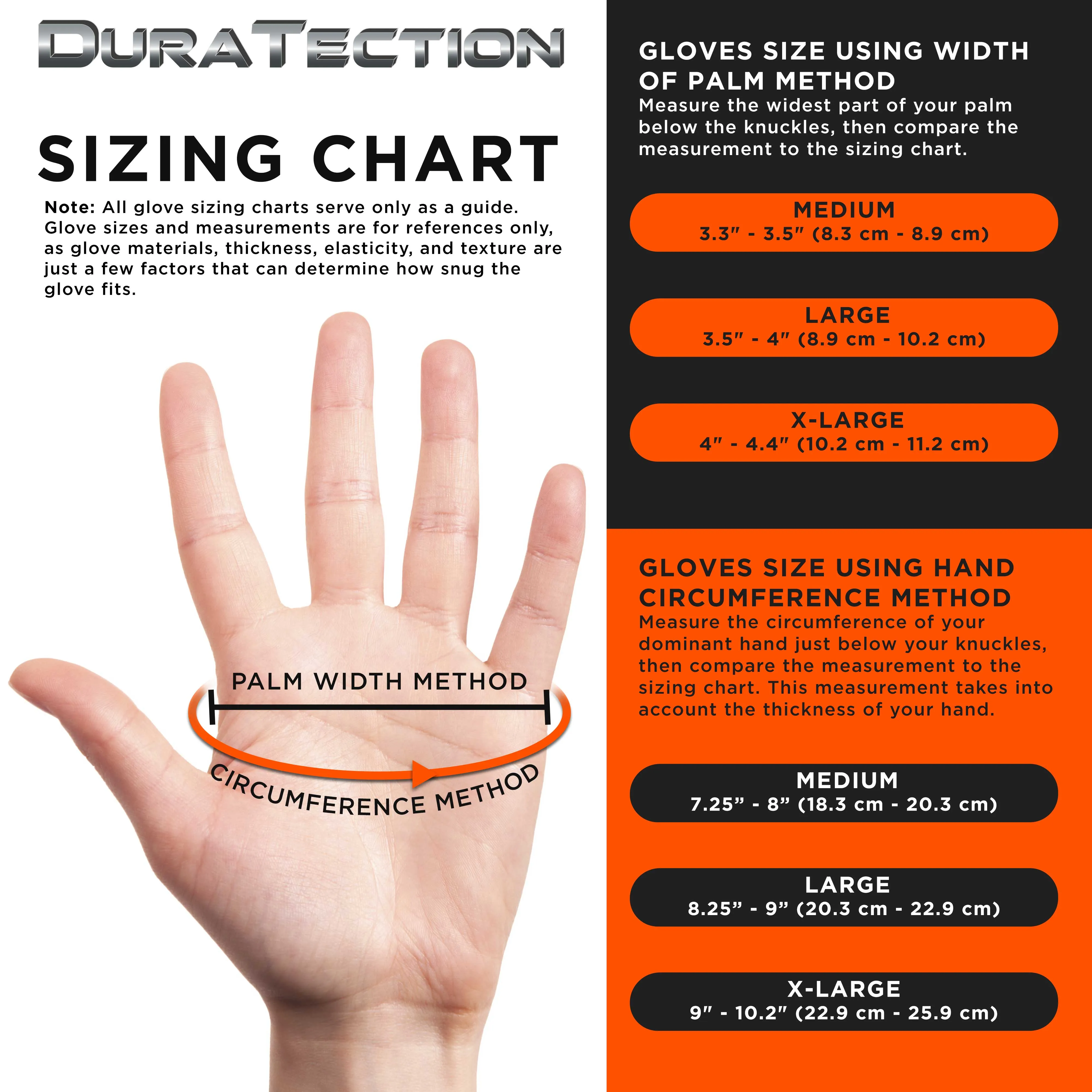 Duratection 8 Mil Orange Super Duty Diamond Textured Nitrile Disposable Gloves, 3 Boxes of 100, X-Large - Latex Free, Powder Free, Food Safe, Safety Protection Work Gloves