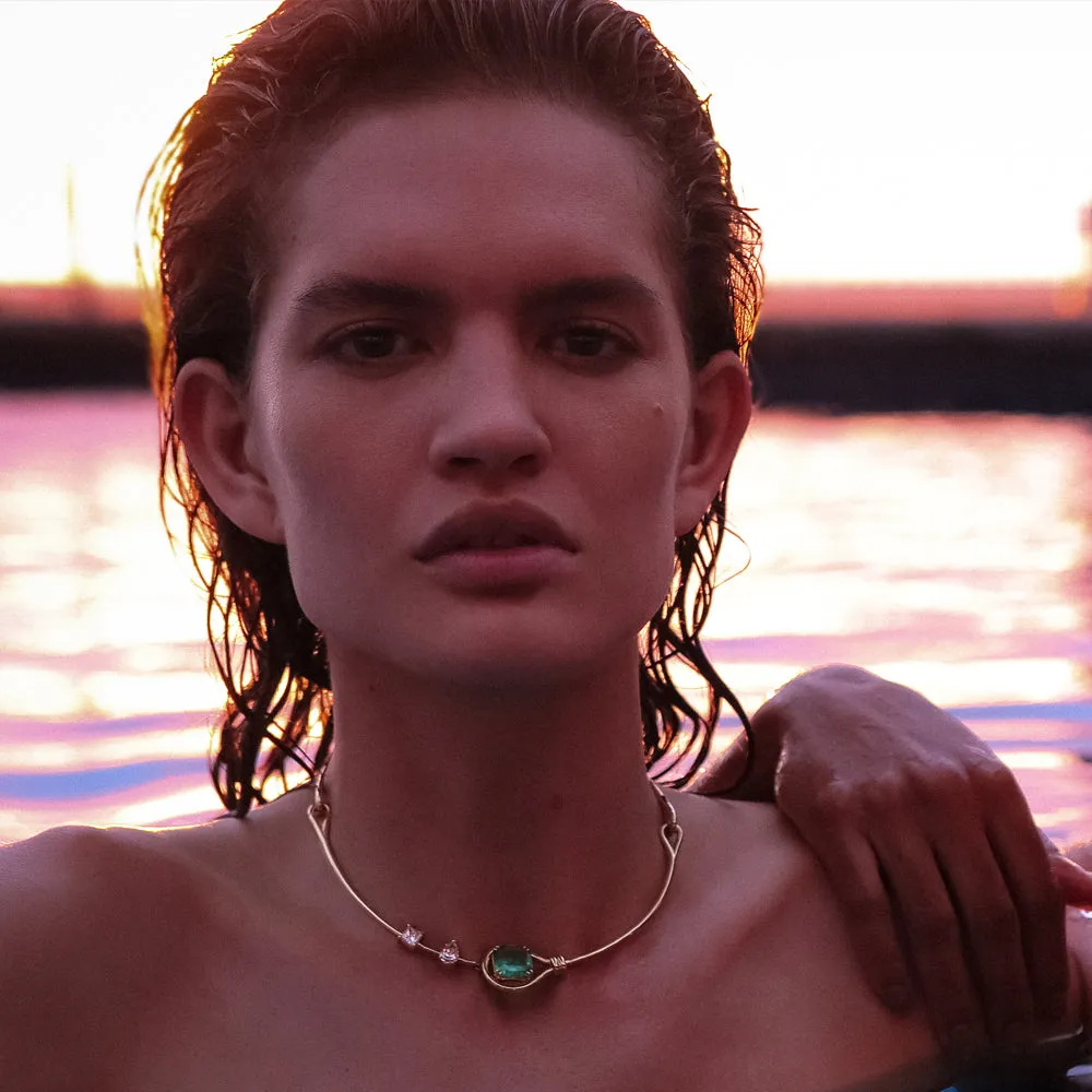 Emerald Choker Necklace