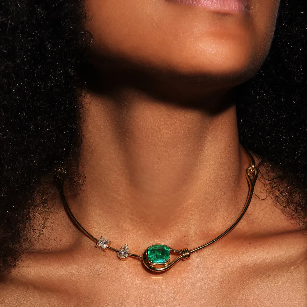 Emerald Choker Necklace