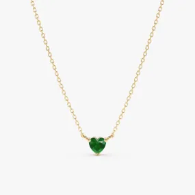 Emerald Heart Necklace, Corin