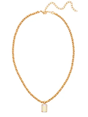 Emerald Rope Chain Pendant Necklace - NCT110BGICL
