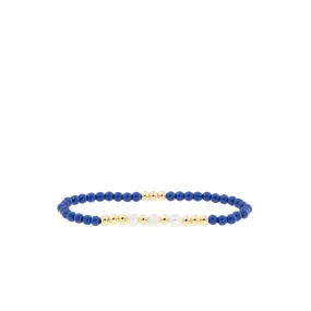 enamel and pearl beaded ball bracelet