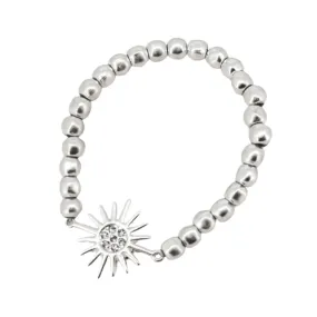 Envy Stretchy Star Bracelet Silver