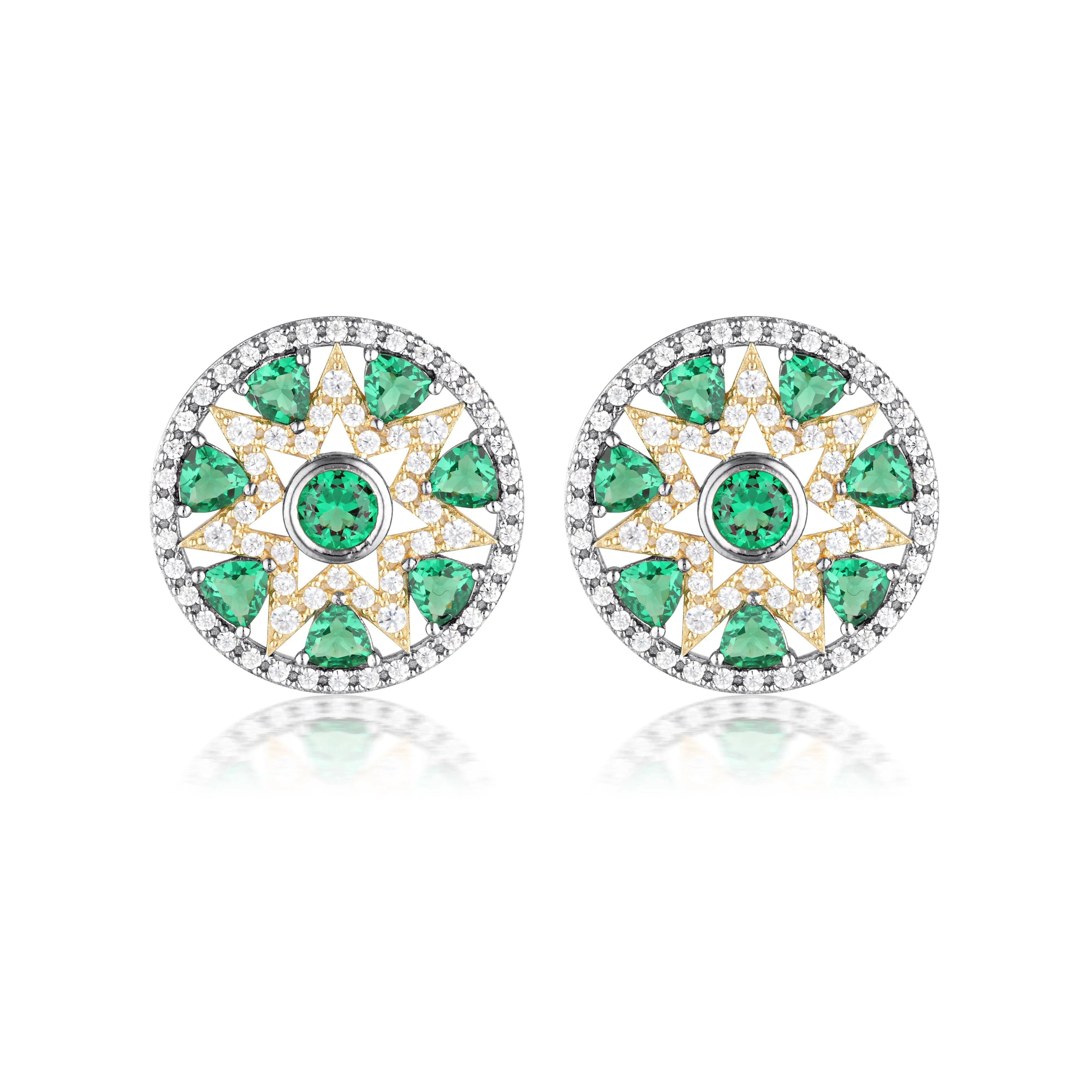 GEORGINI COMMONWEALTH COLLECTION OPERA EARRINGS SILVER