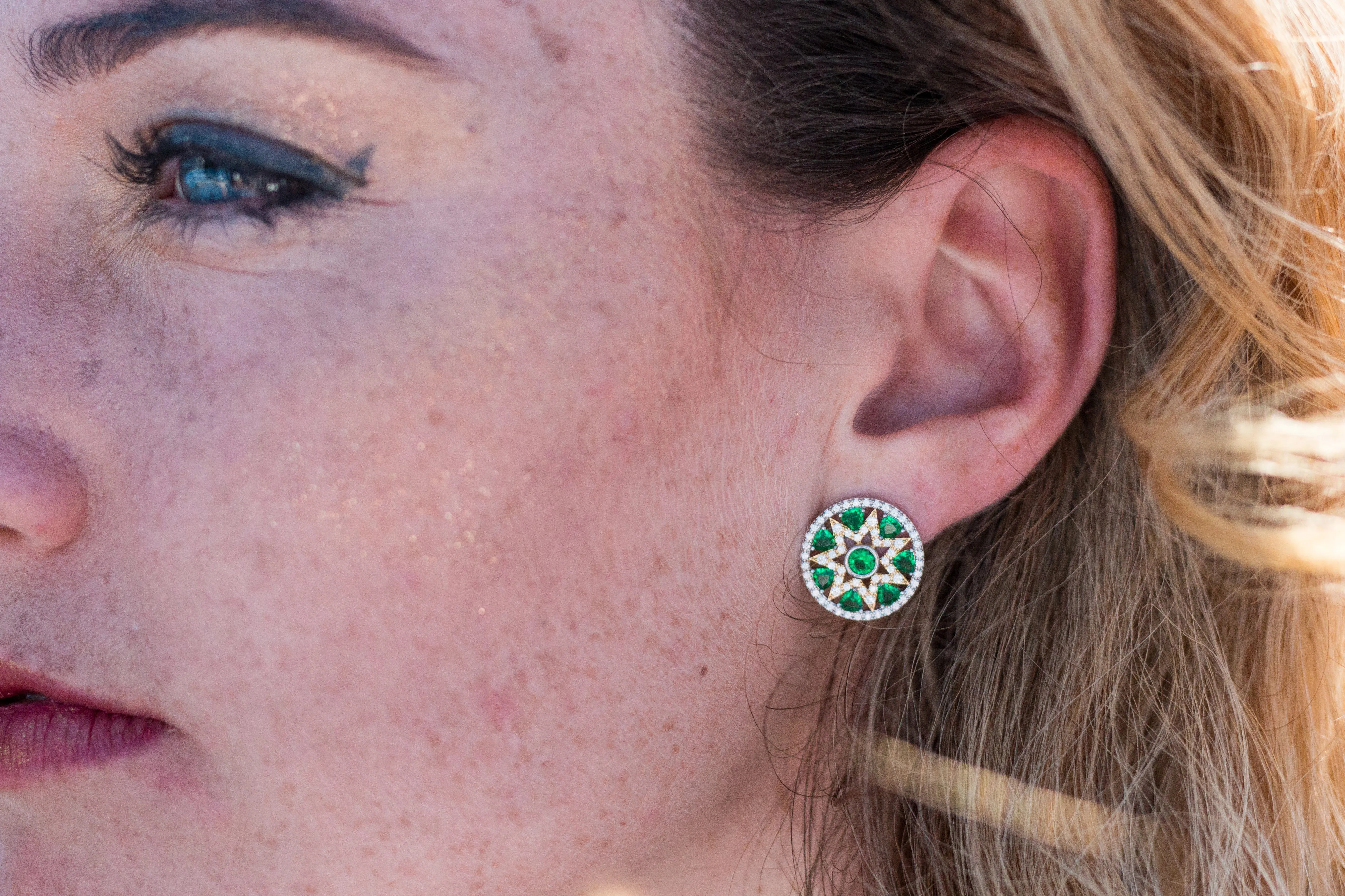 GEORGINI COMMONWEALTH COLLECTION OPERA EARRINGS SILVER