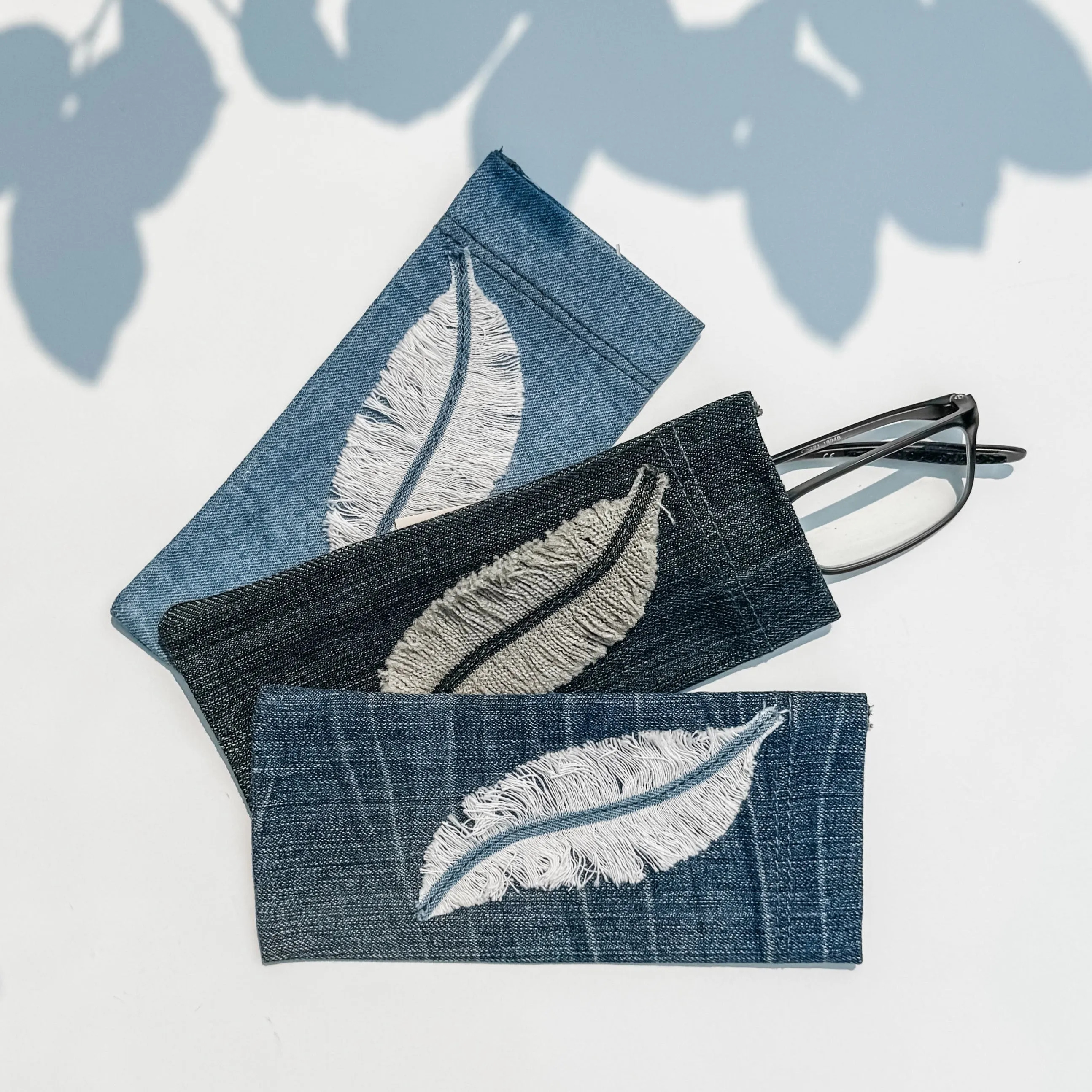 Glasses Case with Feather