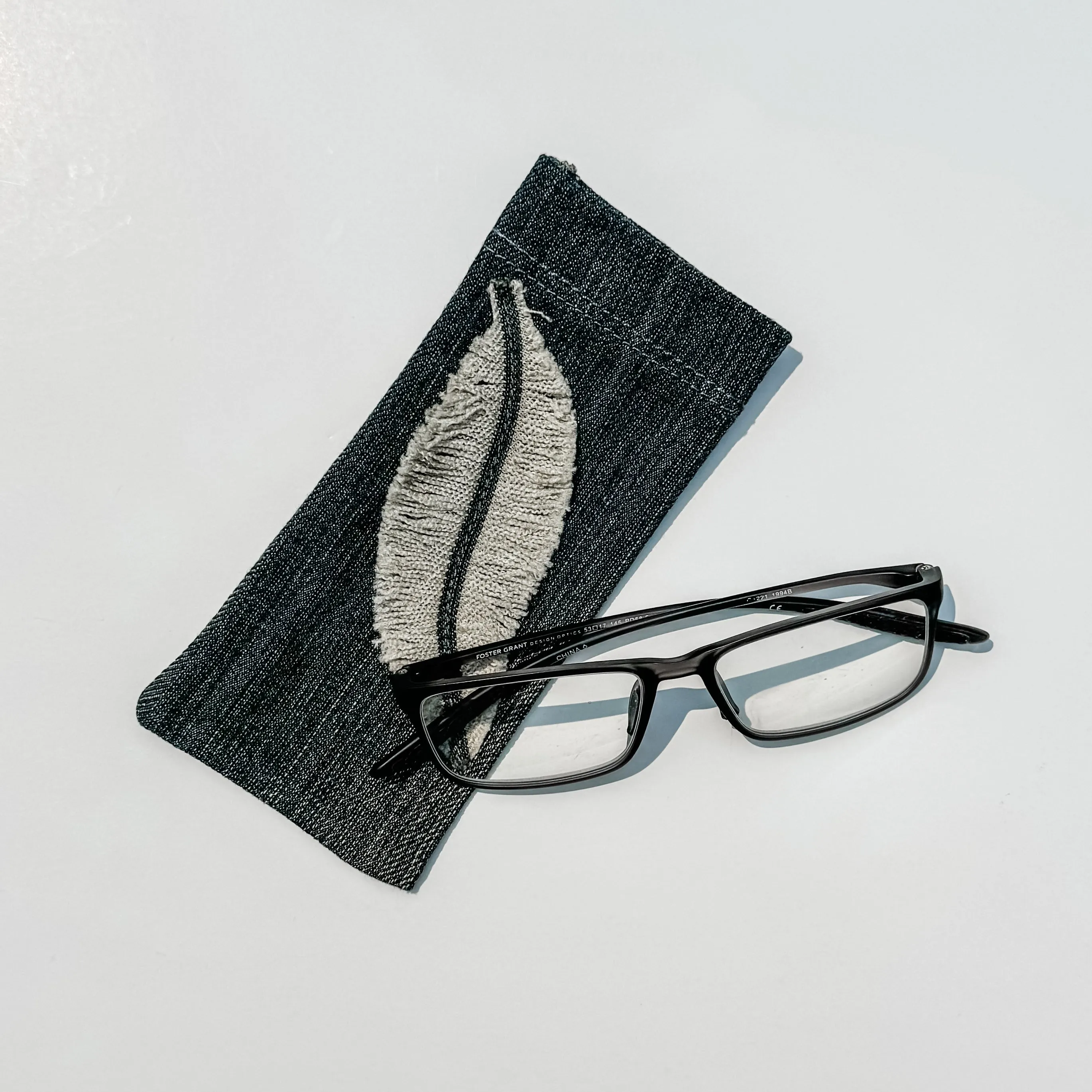 Glasses Case with Feather