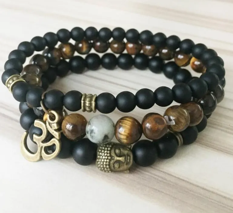 Healing beads Tiger eye Mala Bracelets