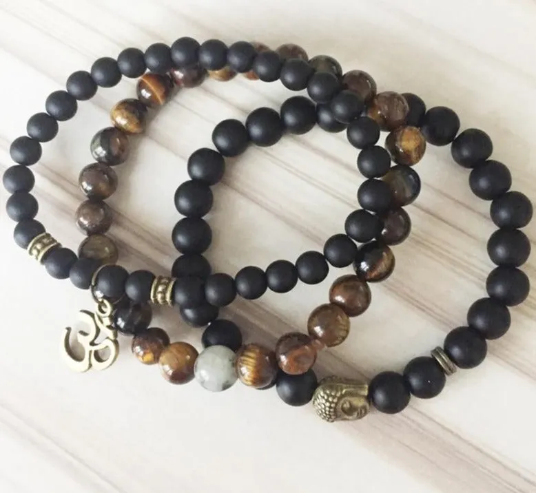 Healing beads Tiger eye Mala Bracelets