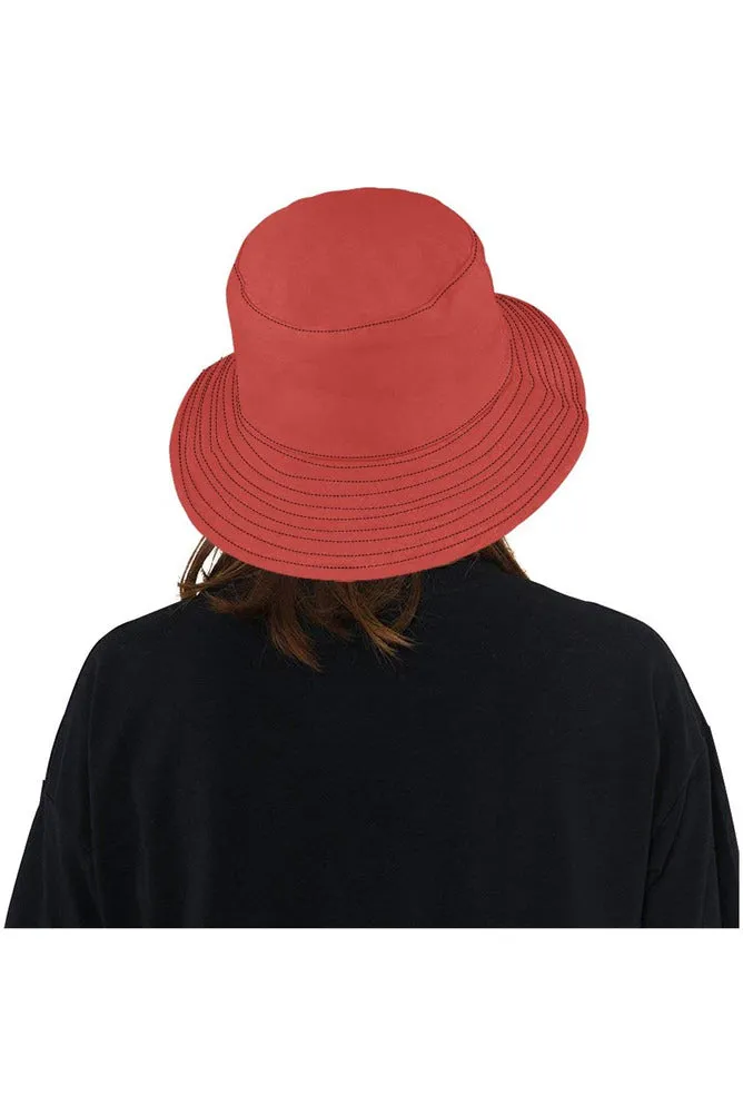 Hibiscus Red All Over Print Bucket Hat