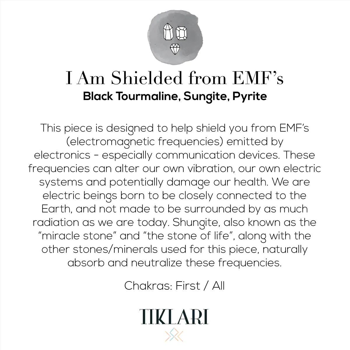 I Am Shielded From EMF's Mala Bracelet