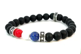King Baby Black Matte Onyx Bead Bracelet