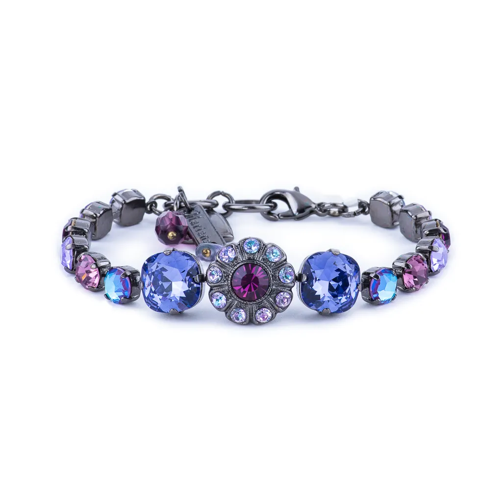 Large Center Flower Bracelet in "Wildberry" *Custom*
