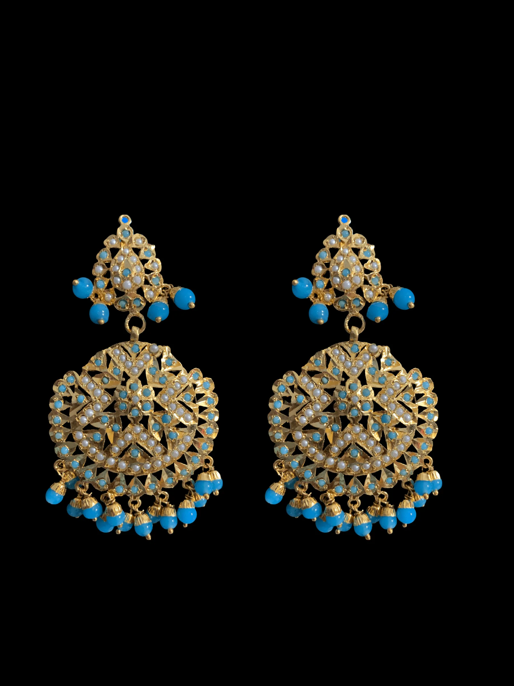 LN17 Jia Punjabi rani haar in turquoise / feroza ( SHIPS IN 2 WEEKS  )