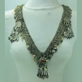 Long Pendant Rustic Necklace With Tassels
