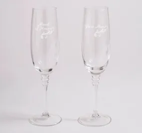 Maid of Honor & Best Man Toasting Glasses