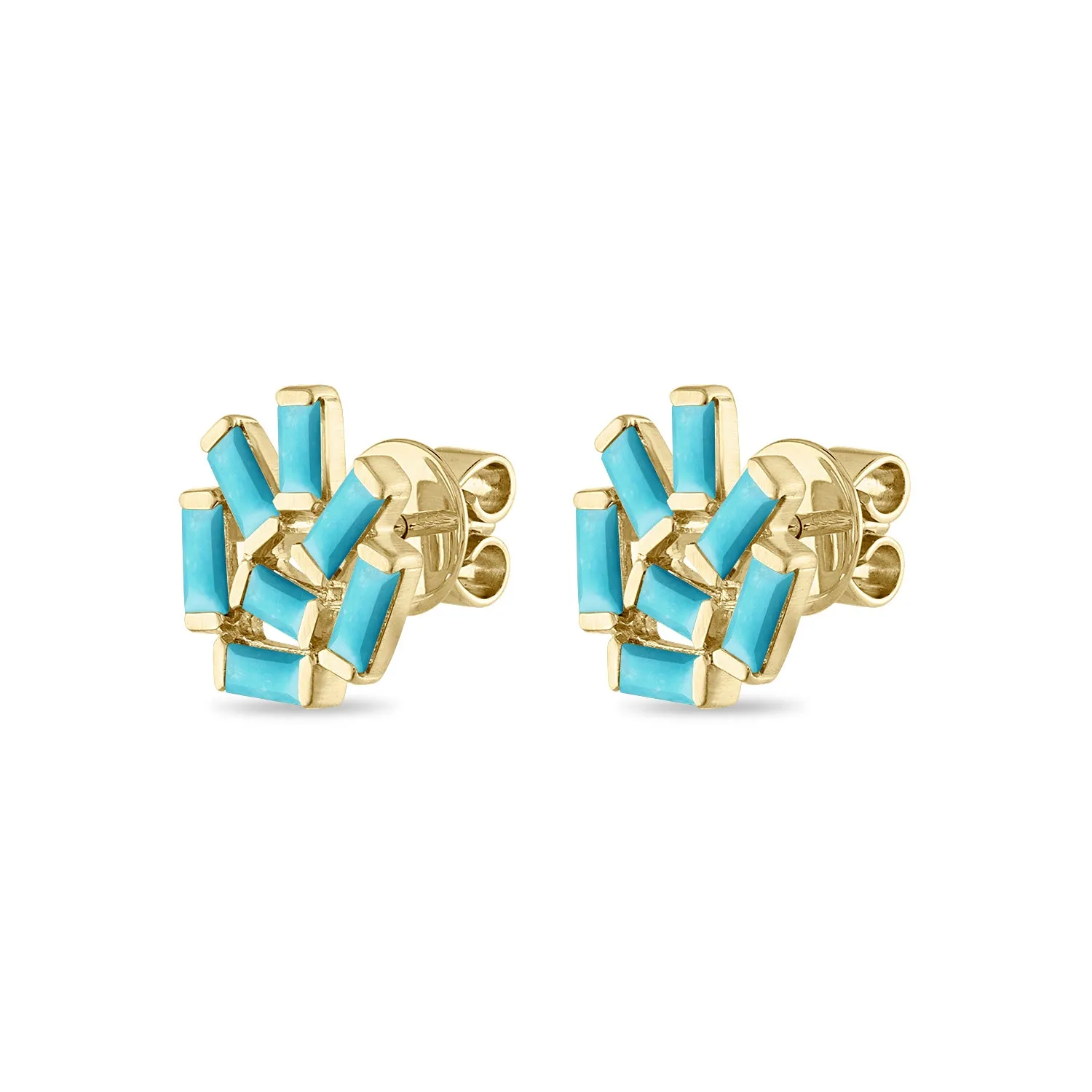 Medium Jubilation Studs: Turquoise