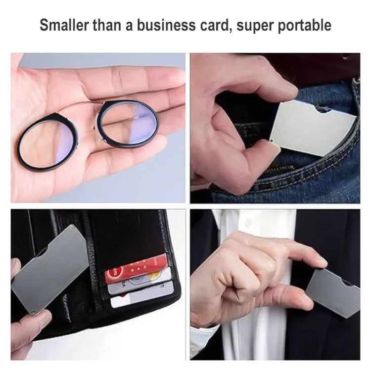 Mini Clip Nose Style Presbyopic Glasses without Temples, Positive Diopters: 1.50(Hawksbill)