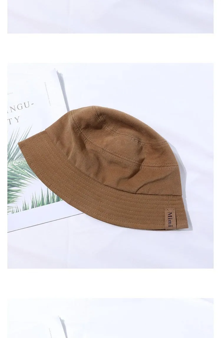 Minimalist Tagged Bucket Hat