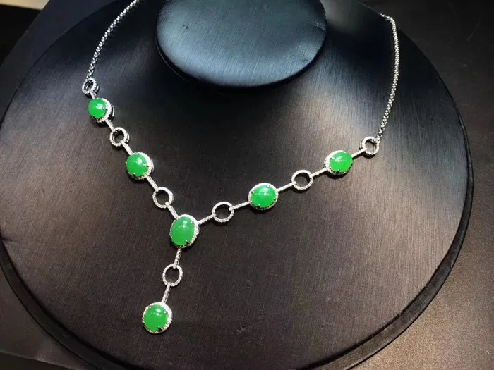 Natural Jade Necklace Jadeite Necklace NNE006
