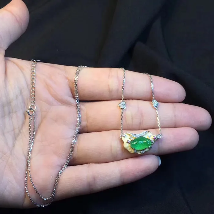 Natural Jade Necklace Jadeite Necklace NNE050