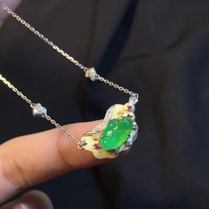 Natural Jade Necklace Jadeite Necklace NNE050