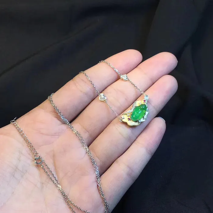 Natural Jade Necklace Jadeite Necklace NNE050