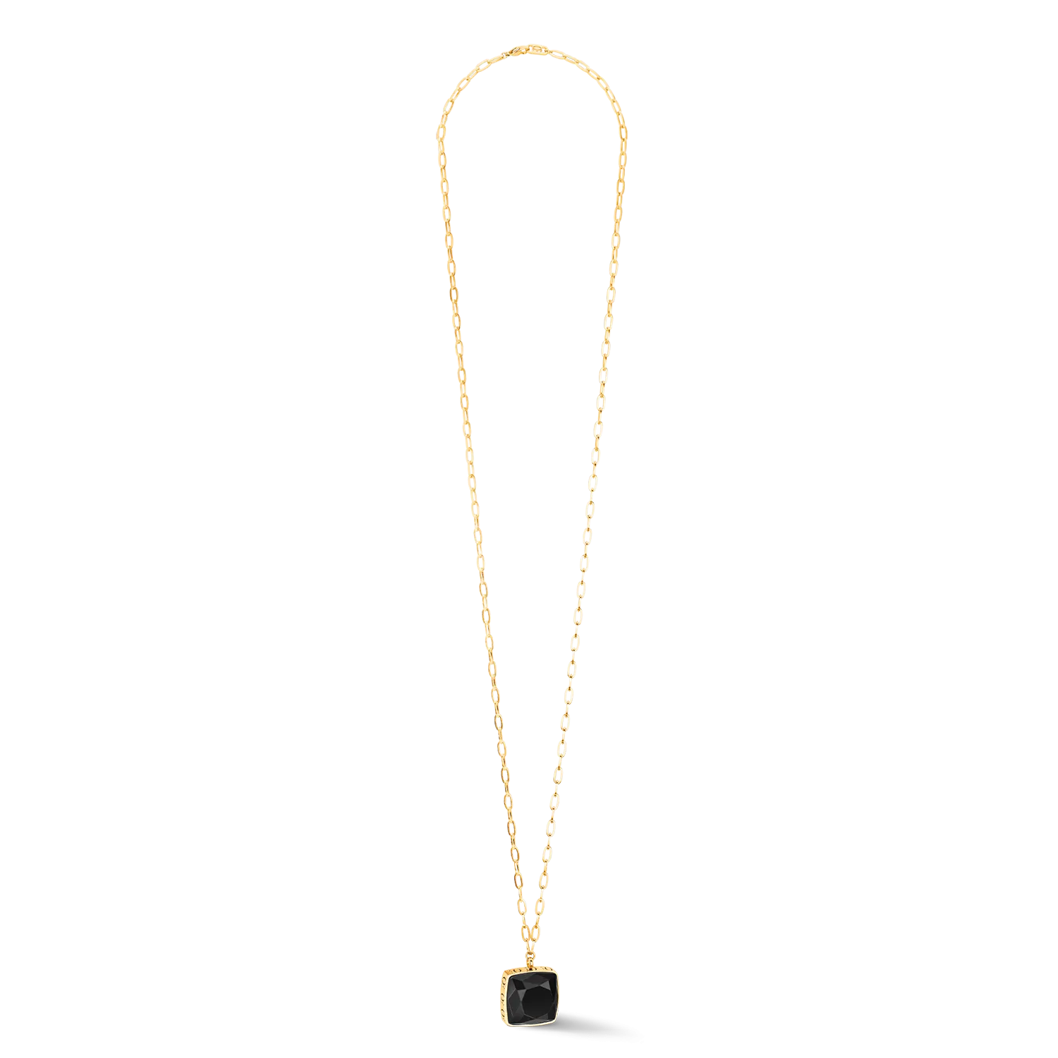 Necklace OE Amulet Square Onyx gold-black