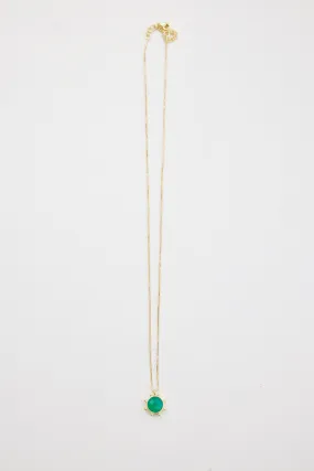 Necklace - Yves Green Onyx