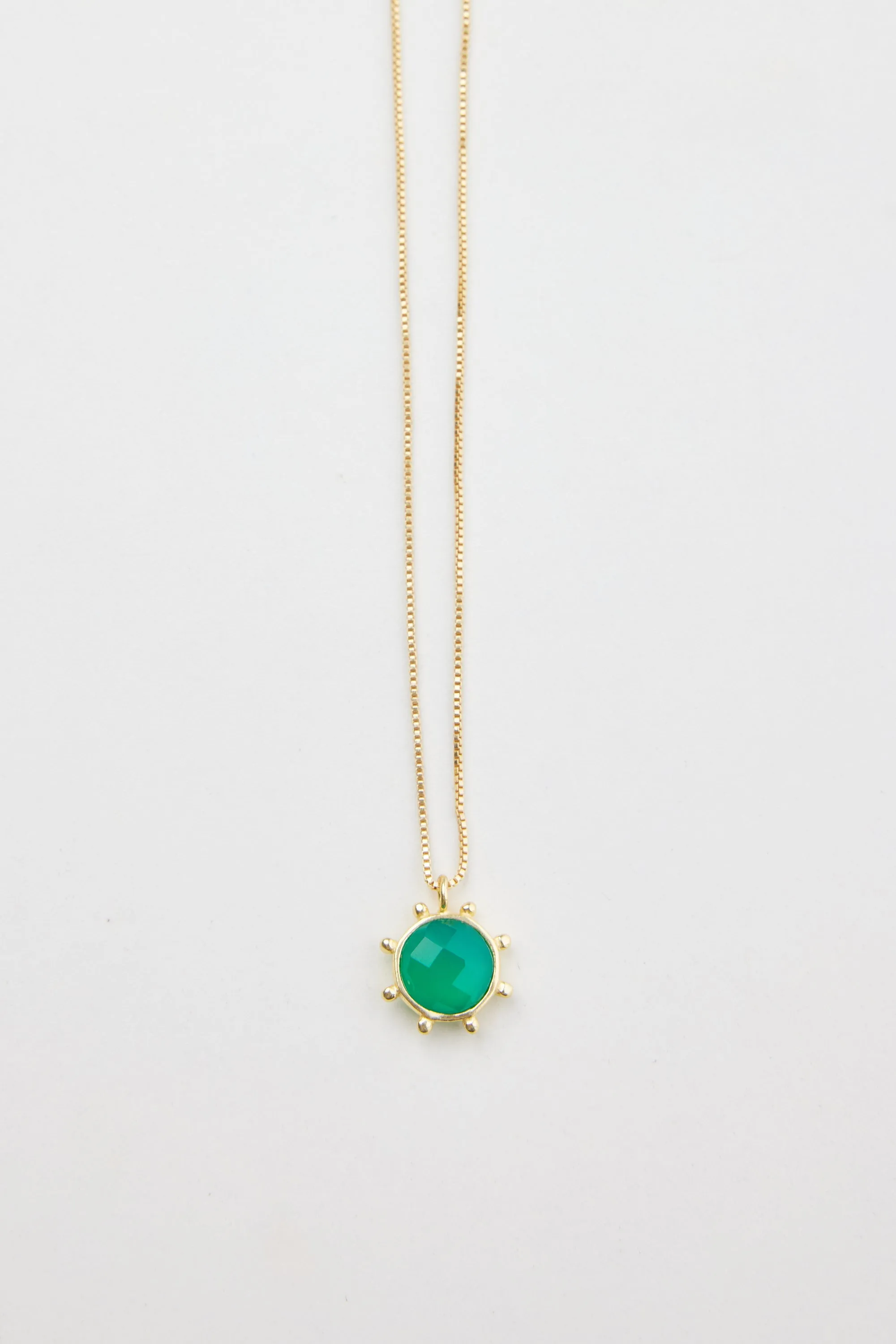 Necklace - Yves Green Onyx