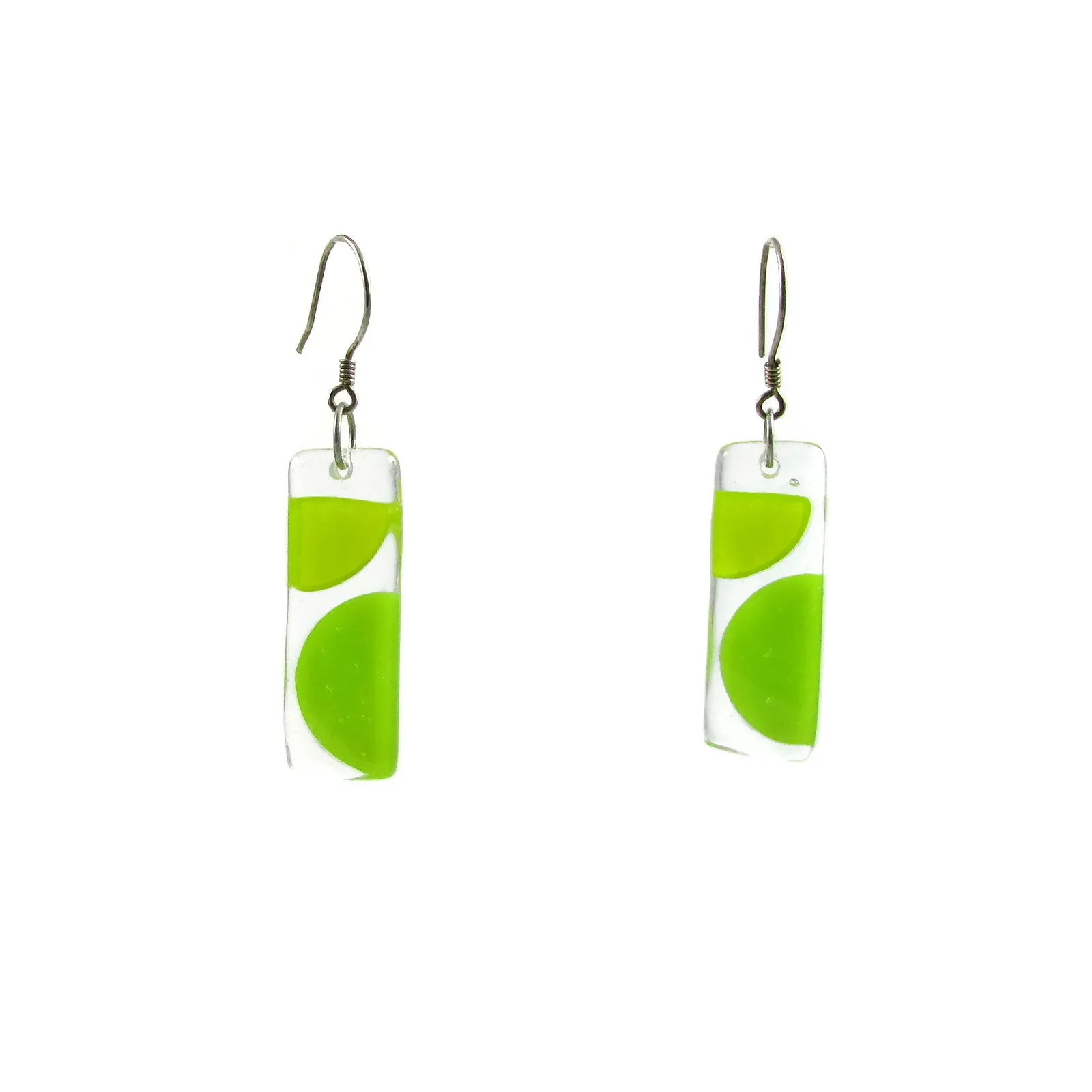 Onda Glass Earrings - Amber