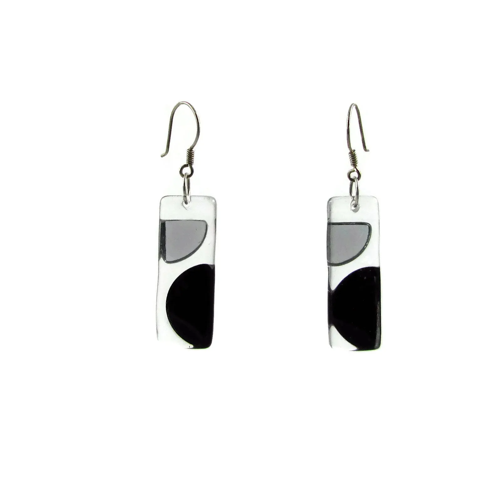 Onda Glass Earrings - Amber