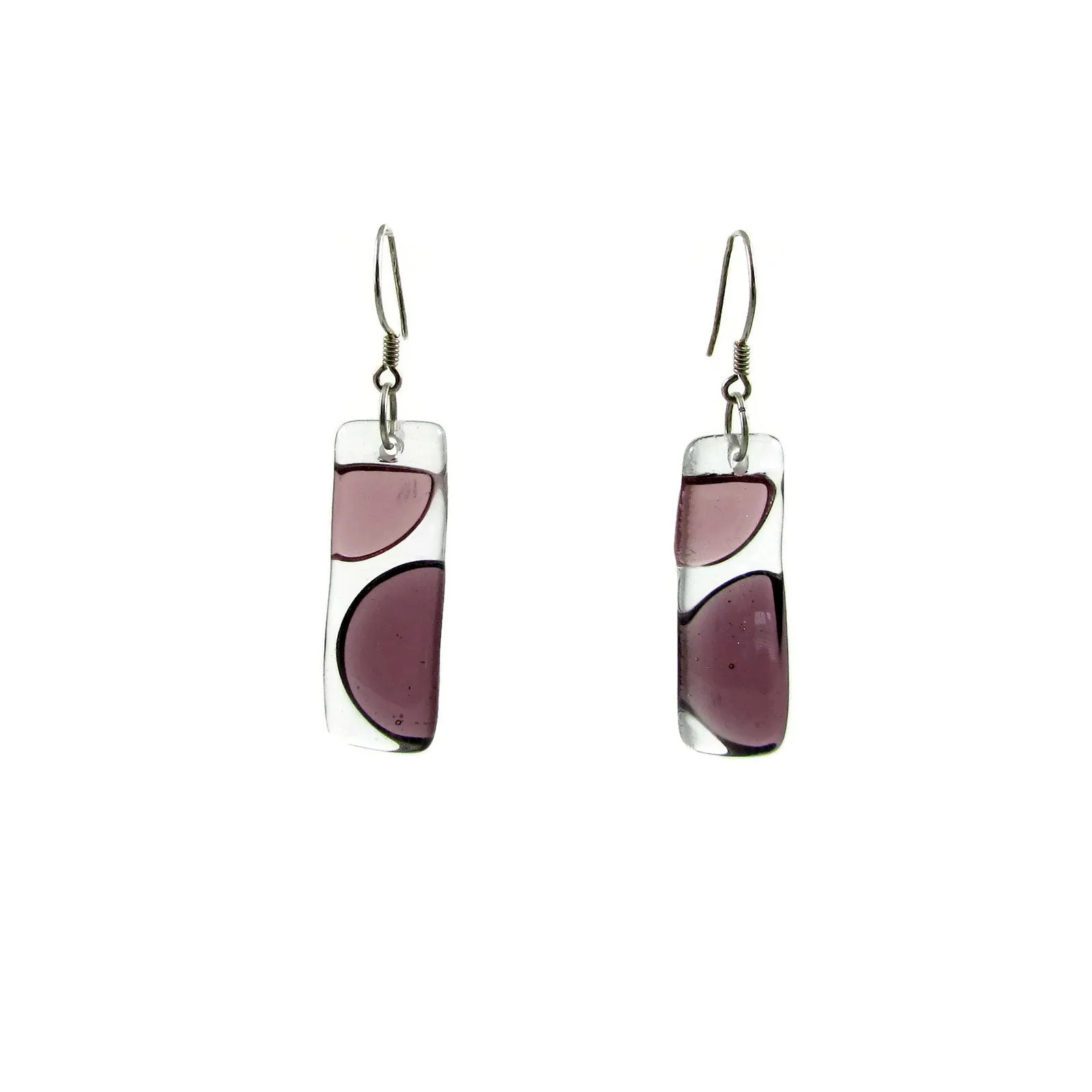 Onda Glass Earrings - Amber